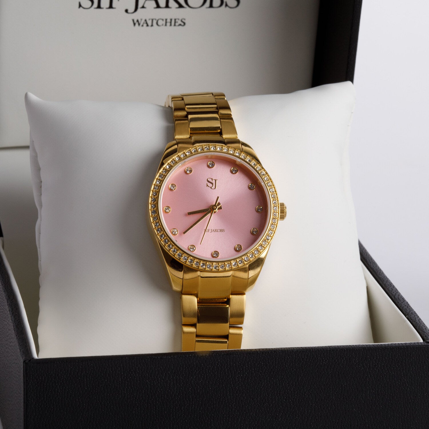Stainless steel gold | Pink dial